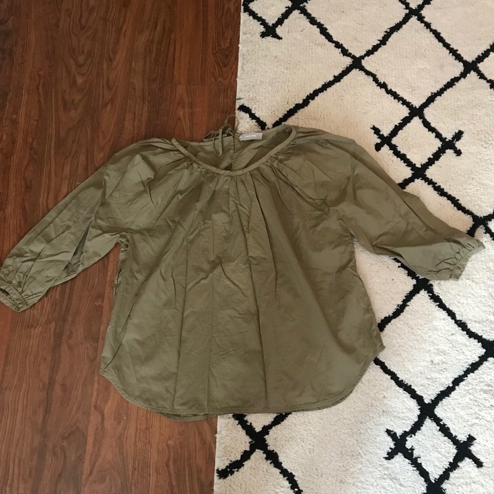 Everlane Ruched Air Blouse